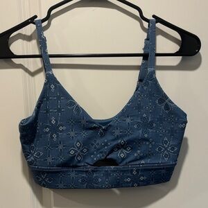 Target Blue Patterned Sports Bra